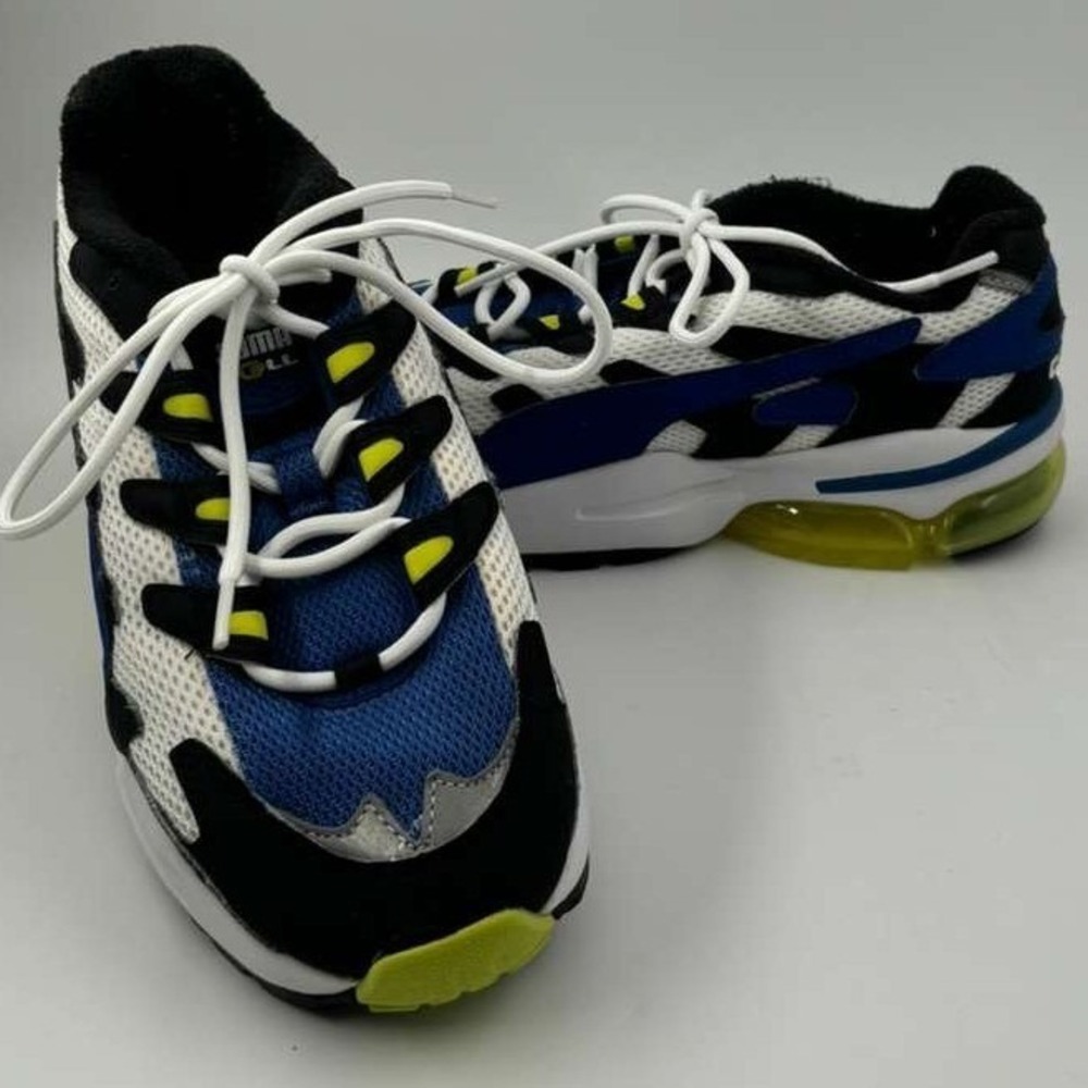 Puma Cell Alien OG Sneakers Blue Black White Lime Green Mens 8